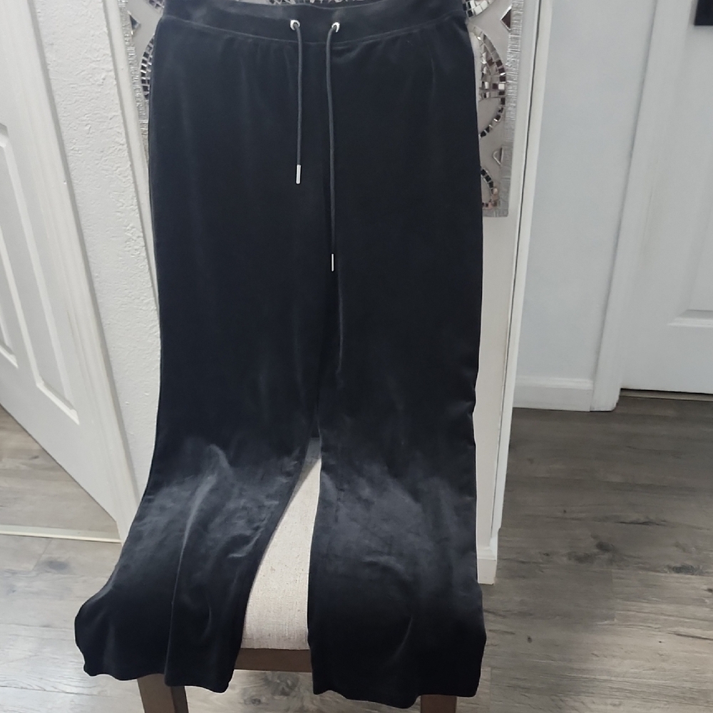 Truth Black Velour Flare Pants
